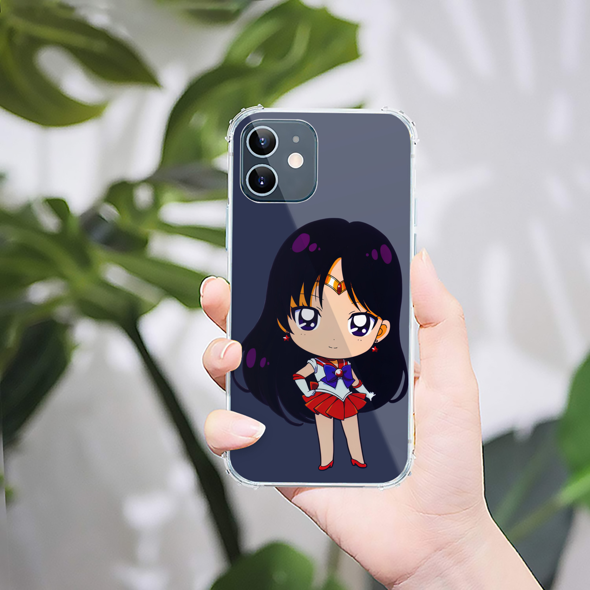 （画像用） 美少女戦士セーラームーン 火野レイ ひの レイ Sailor Moon Hino Rei （セーラーマーズ,Sailor Mars） 【iPhone 12シリーズ対応】透明スマホケース（クリアソフトケース）